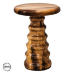 AsilWood 2000 Ceviz Doğal Ahşap Mantar Sehpa 53x33 cm