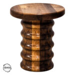 AsilWood 2000 Zeugma Stil Ceviz Doğal Ahşap Mantar Sehpa 45x33 cm