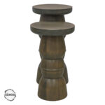 Gordion 1005 Doğal Ahşap İkili Mantar Sehpa Takımı