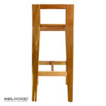 Kayın Doğal Ahşap Kare Tablalı Kafe Bistro Bar Taburesi Thonet Sandalye