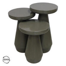 Alinda 1005 Doğal Ahşap Mantar Sehpa Takımı