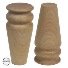 CNC Torna Ayak Bombeli Konik Doğal Ahşap Mobilya Ayağı (AWC.159.8.15)