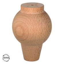 CNC Torna Ayak Doğal Ahşap Mobilya Ayağı