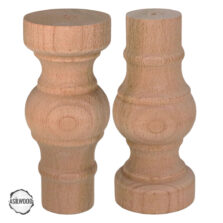 CNC Torna Ayak Doğal Ahşap Mobilya Ayağı