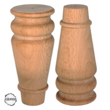 CNC Torna Ayak Doğal Ahşap Mobilya Ayağı (AWC.124.7.15)