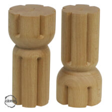 CNC Torna Ayak Doğal Ahşap Mobilya Ayağı (AWC.135.8.15)