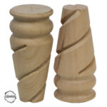 CNC Torna Ayak Doğal Ahşap Mobilya Ayağı (AWC.137.8.15)