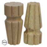 CNC Torna Ayak Doğal Ahşap Mobilya Ayağı (AWC.158.8.15)