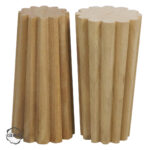 CNC Torna Ayak Konik Dilimli Doğal Ahşap Mobilya Ayağı (AWC.160.8.15)