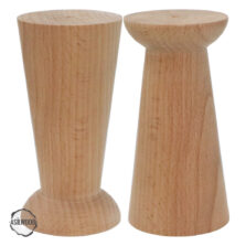 CNC Torna Ayak Konik Doğal Ahşap Mobilya Ayağı (AWC.154.8.15)