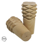 CNC Torna Ayak Kozalak Biçim Doğal Ahşap Mobilya Ayağı (AWC.140.8.15)