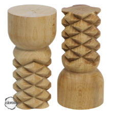 CNC Torna Ayak Kozalak Biçim Doğal Ahşap Mobilya Ayağı (AWC.141.8.15)