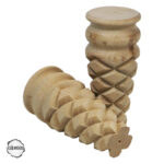 CNC Torna Ayak Kozalak Biçim Doğal Ahşap Mobilya Ayağı (AWC.142.8.15)