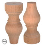 CNC Torna Ayak Doğal Ahşap Mobilya Ayağı