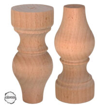 CNC Torna Ayak Doğal Ahşap Mobilya Ayağı