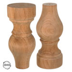 CNC Torna Ayak Doğal Ahşap Mobilya Ayağı