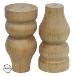 CNC Torna Ayak Lamba Biçimli Doğal Ahşap Mobilya Ayağı (AWC.143.8.15)