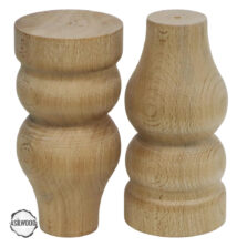 CNC Torna Ayak Lamba Biçimli Doğal Ahşap Mobilya Ayağı (AWC.143.8.15)