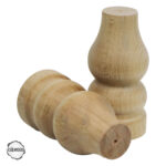 CNC Torna Ayak Lamba Biçimli Doğal Ahşap Mobilya Ayağı (AWC.143.8.15)