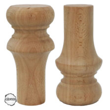 CNC Torna Ayak Lamba Biçimli Doğal Ahşap Mobilya Ayağı (AWC.146.8.15)