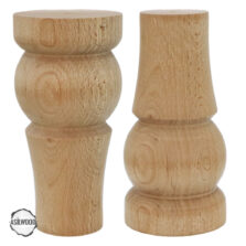 CNC Torna Ayak Lamba Biçimli Doğal Ahşap Mobilya Ayağı (AWC.148.8.15)