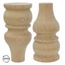 CNC Torna Ayak Lamba Biçimli Doğal Ahşap Mobilya Ayağı (AWC.152.8.15)