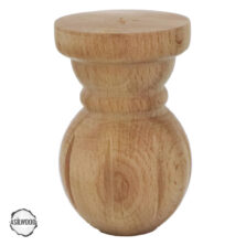 CNC Torna Topuz Ayak Doğal Ahşap Mobilya Ayağı (AWC.155.8.10)