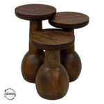 Lidya 4000 Doğal Ahşap Mantar Sehpa Takımı