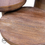 Lidya 4000 Doğal Ahşap Mantar Sehpa Takımı