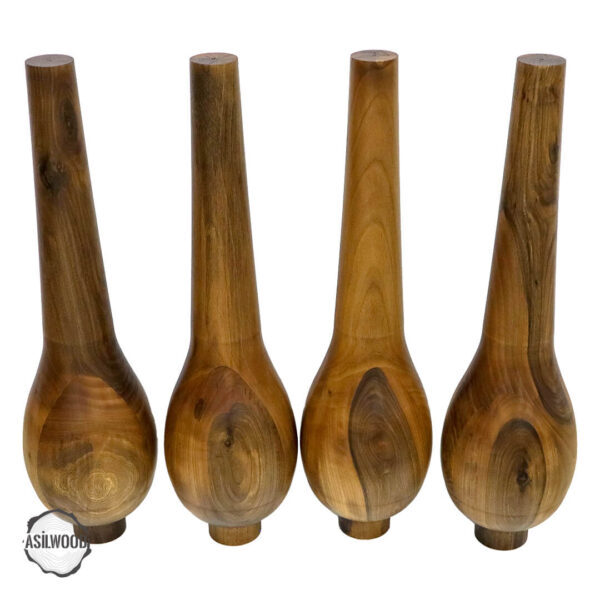 Armut Biçimli 72 cm Ahşap Masa Ayağı