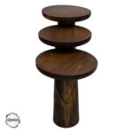 Assos 1002 Doğal Ahşap Dokulu Yüzey Mantar Sehpa Takımı