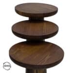 Assos 1002 Doğal Ahşap Dokulu Yüzey Mantar Sehpa Takımı