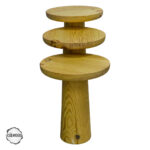 Assos 2000 Çam Dokulu Yüzey Mantar Sehpa Takımı