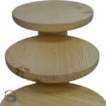 Assos 2000 Çam Dokulu Yüzey Mantar Sehpa Takımı